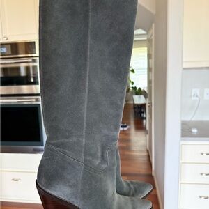 Sam Edelman blue Suede Knee-High Boots